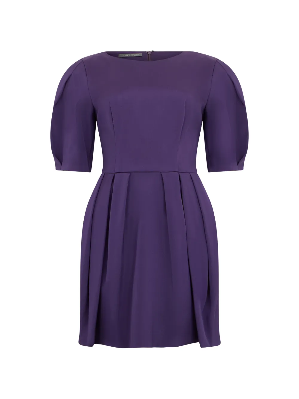 Alberta Ferretti Mini-jurk met ballonmouwen Paars