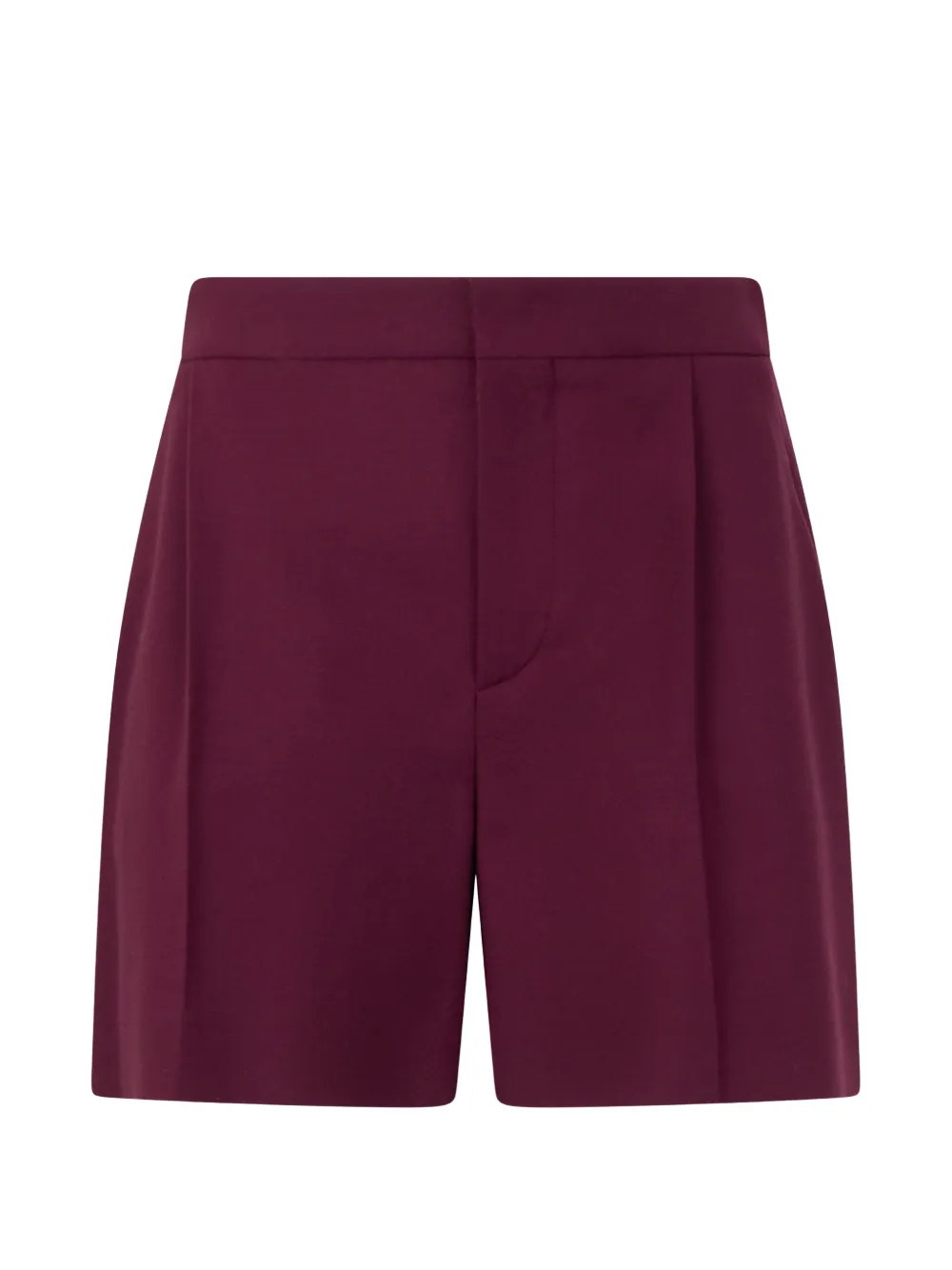 Alberta Ferretti pleat-detail shorts - Rot