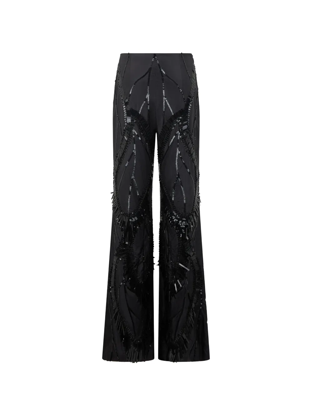 Alberta Ferretti Palazzo broek met pailletten Zwart