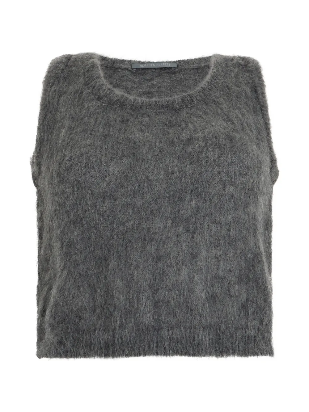 Alberta Ferretti brushed-finish vest - Grigio