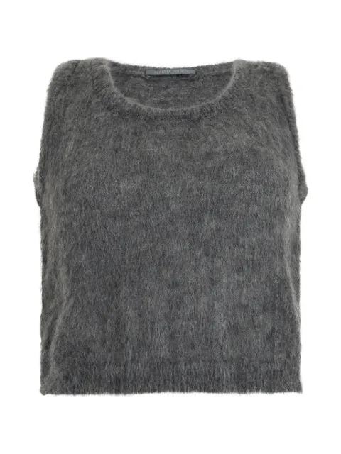 Alberta Ferretti top sin mangas con acabado cepillado