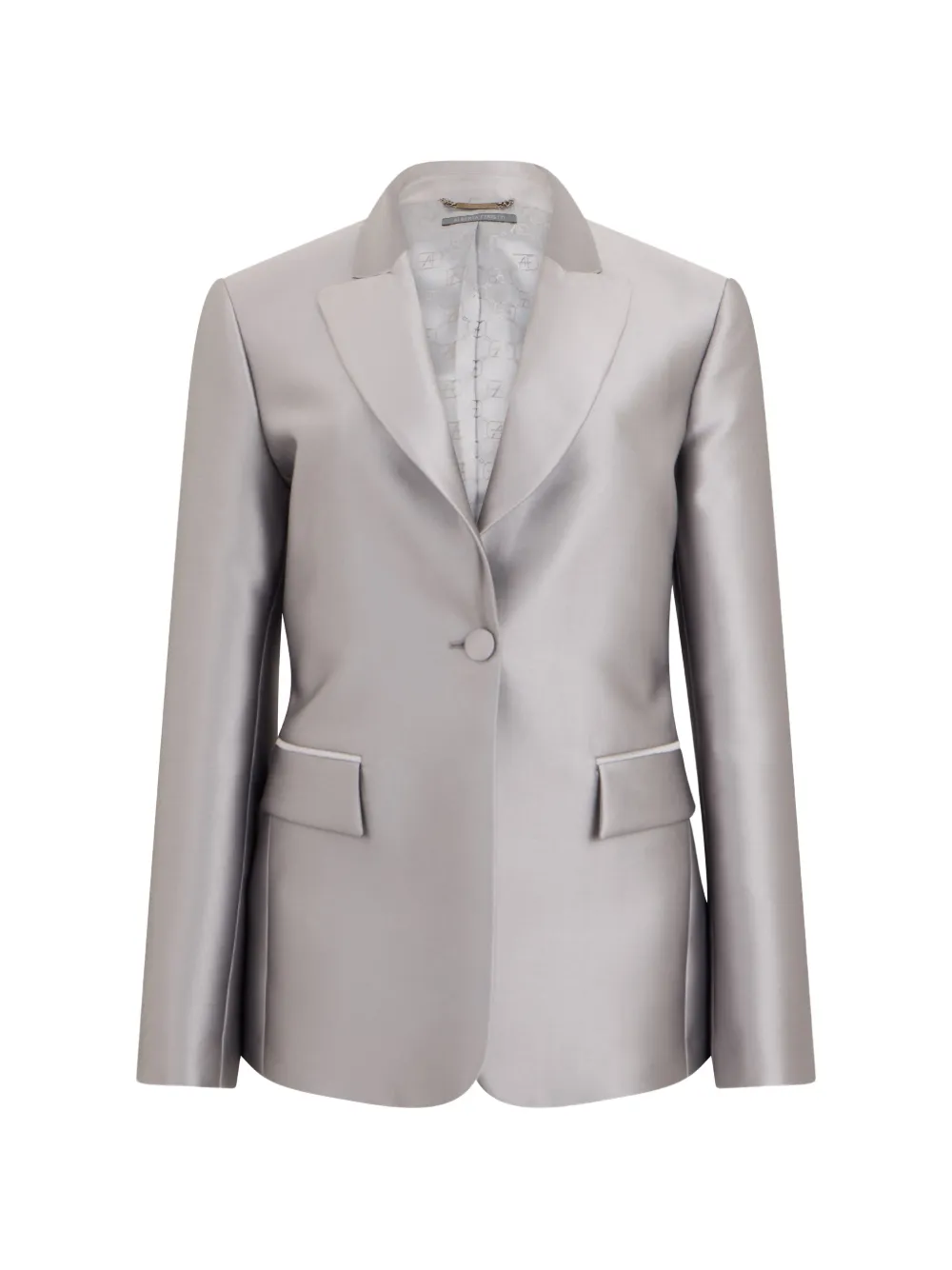 Alberta Ferretti single-breasted blazer - Silber