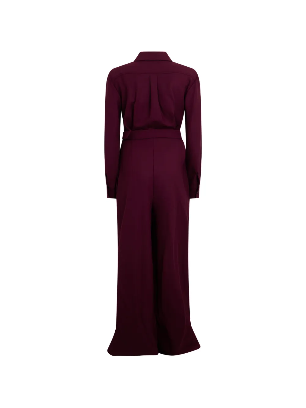 Alberta Ferretti Button-up maxi-jurk met plooien Paars