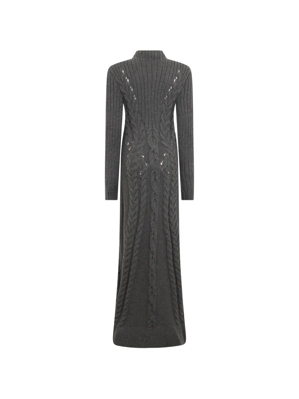 Alberta Ferretti Kabelgebreide maxi-jurk Grijs