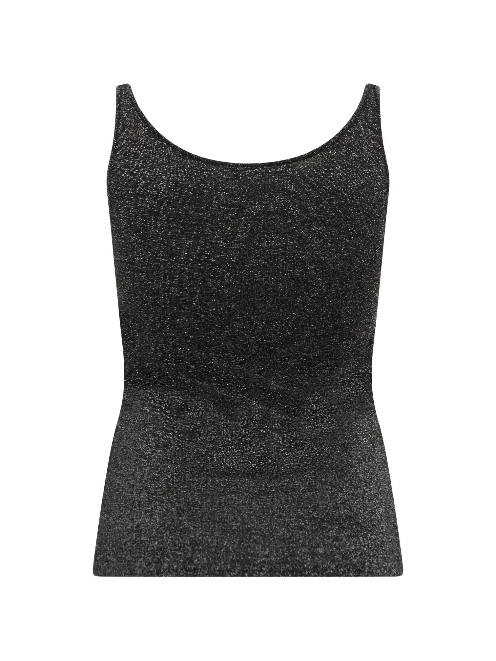 Alberta Ferretti Mouwloze top met metallic effect Zwart