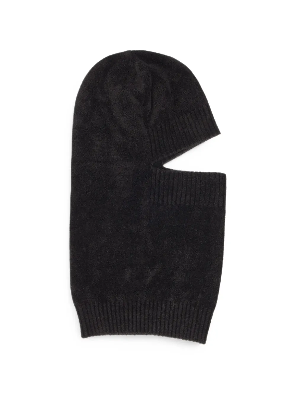 Alberta Ferretti Ribbed-knit Balaclava In Black