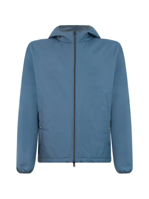 Herno hooded zip-up jacket