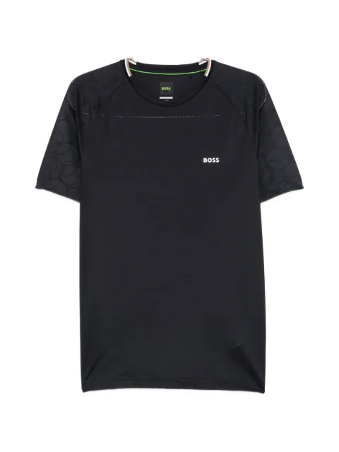 BOSS playera con mangas raglán y logo estampado