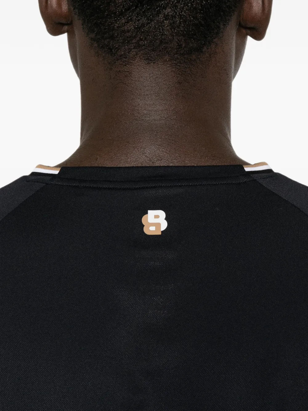 BOSS T-shirt met logoprint Blauw