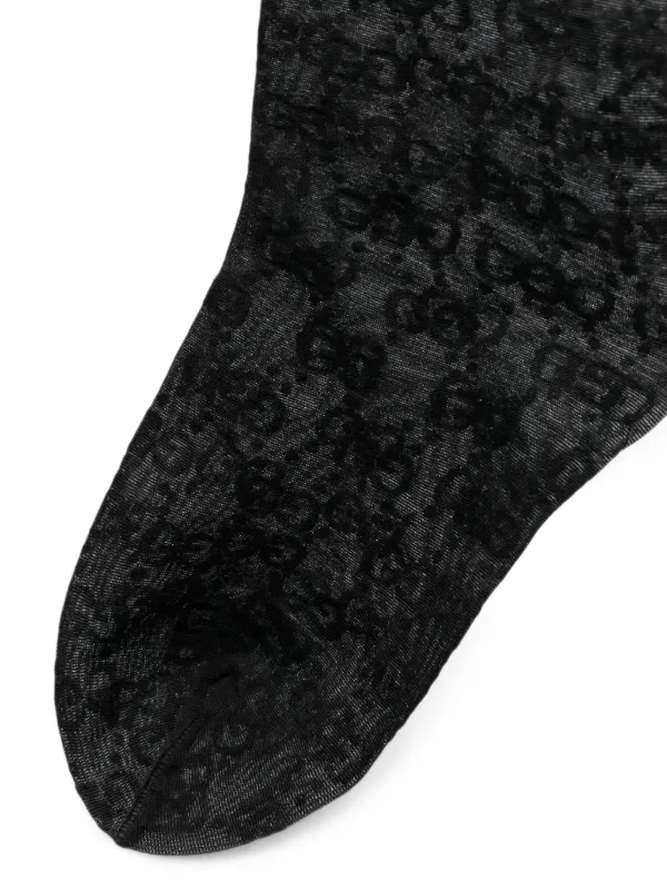 Gucci monogram-pattern Tights | Black | FARFETCH