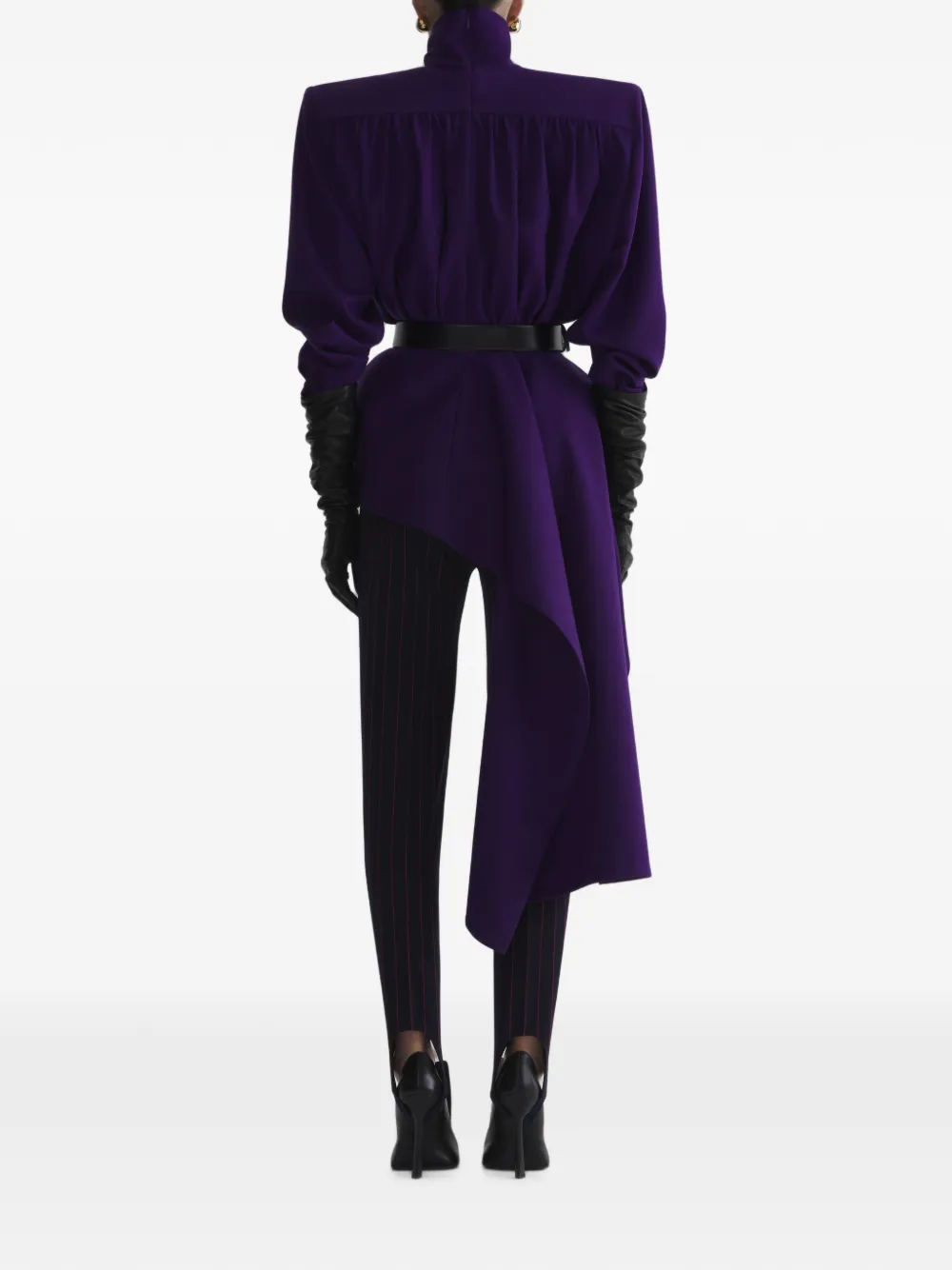 Mugler Peplum blouse Paars
