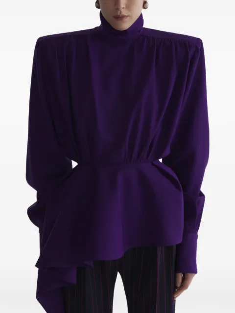 Mugler peplum blouse