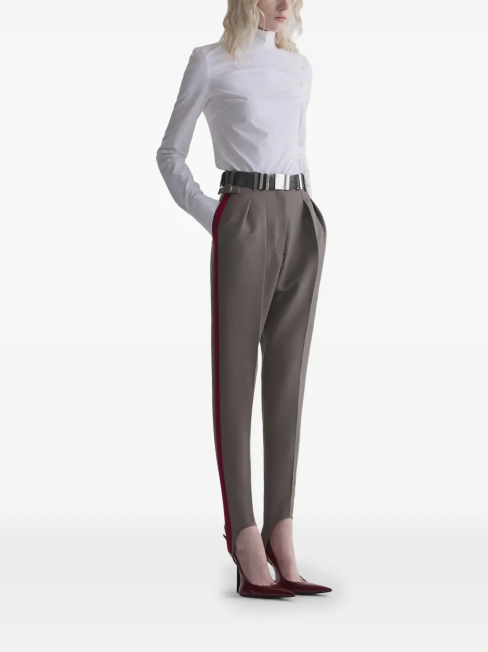 Mugler Schermblouse Wit