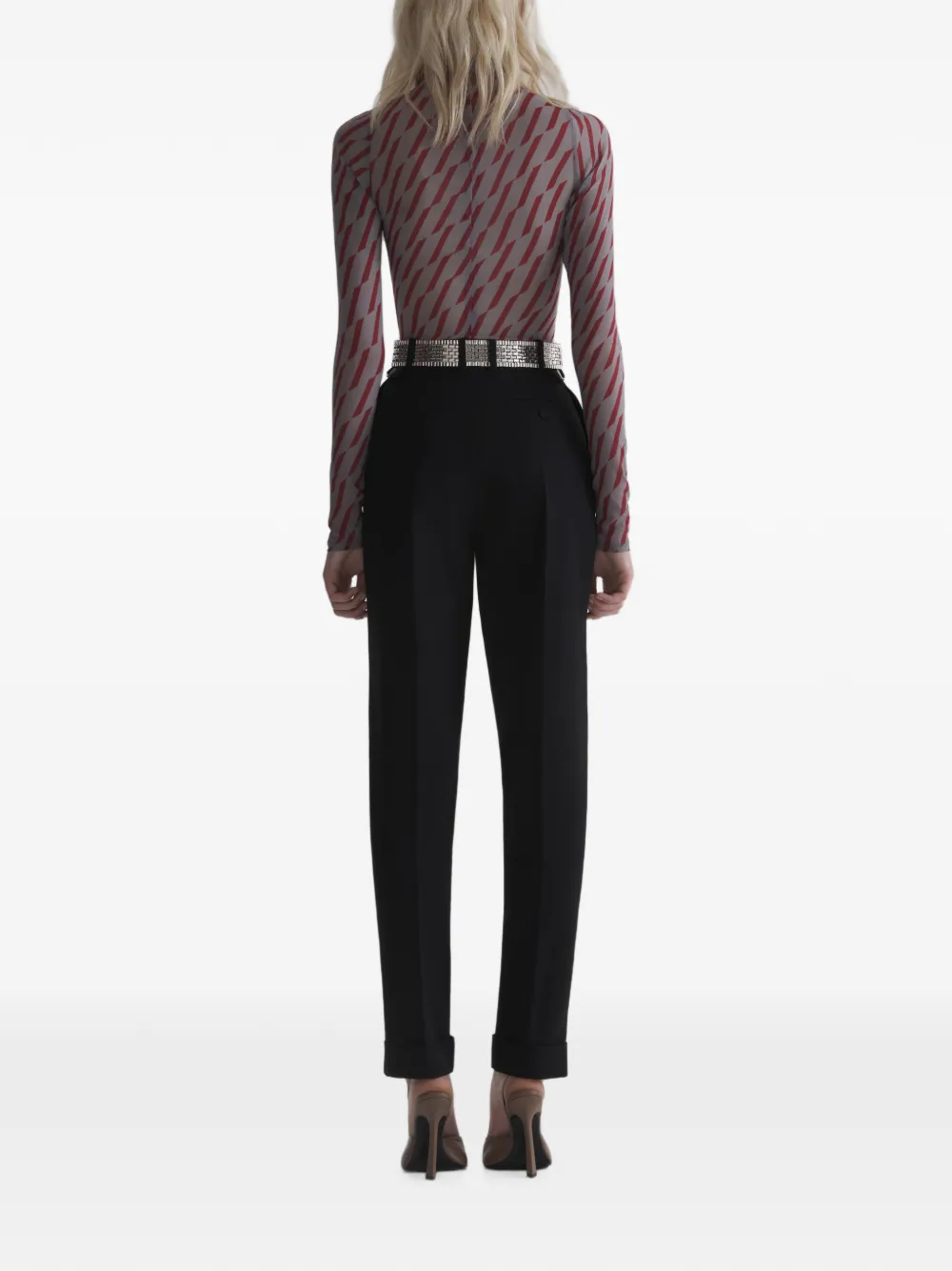 Mugler Taps toelopende broek Zwart