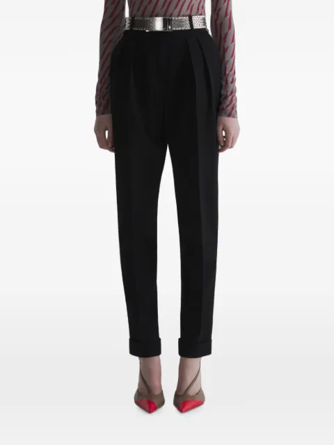 Mugler black carrot pants
