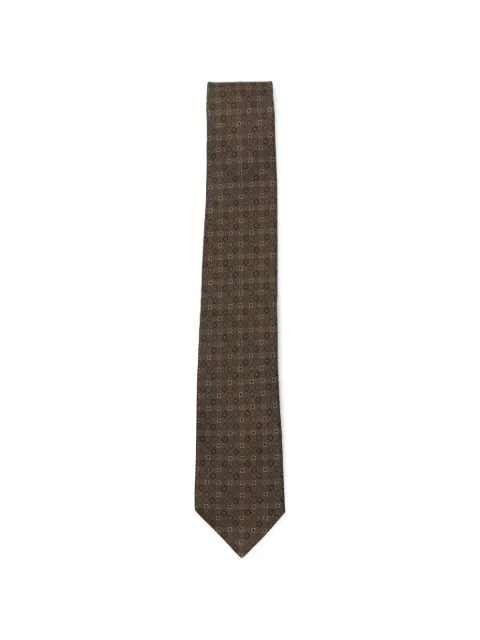 Ferragamo corbata con motivo geométrico