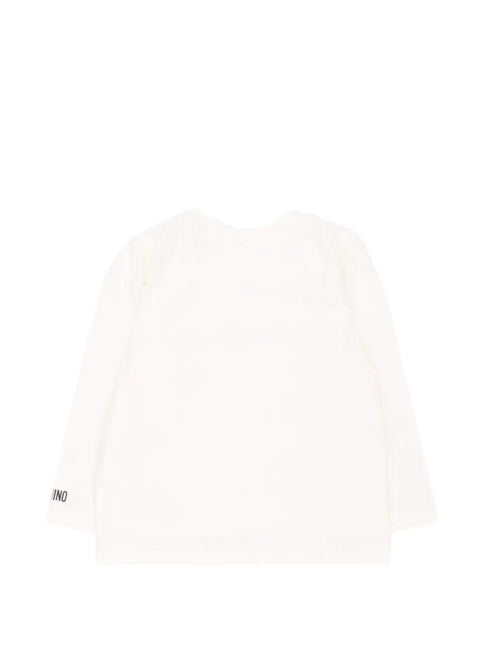 Moschino Kids Pinafore jurk en T-shirt met knopen Blauw