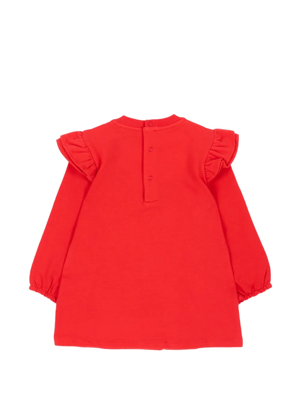Moschino Kids Jurk met teddybeerprint Rood