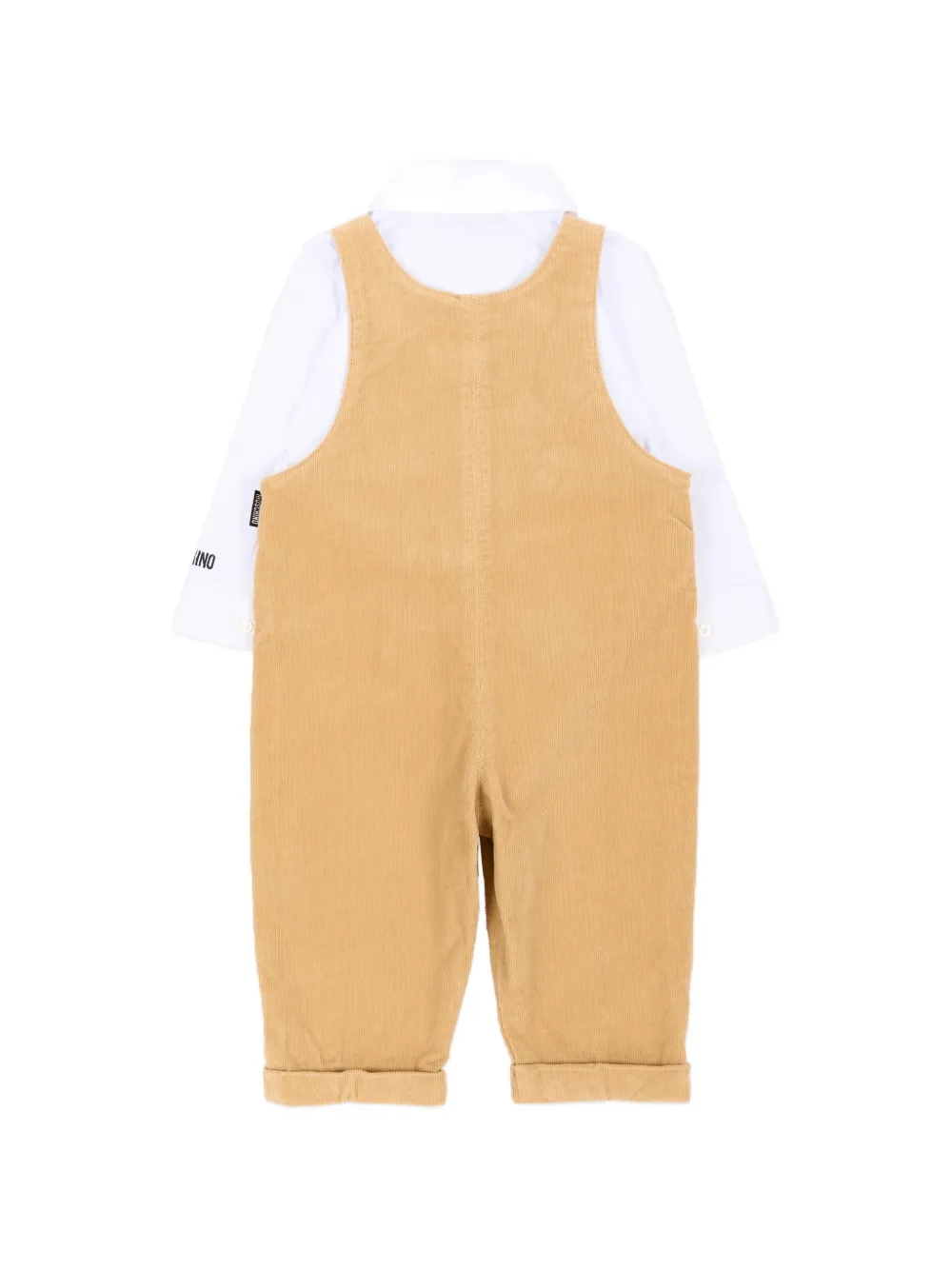 Moschino Kids corduroy trousers set Beige