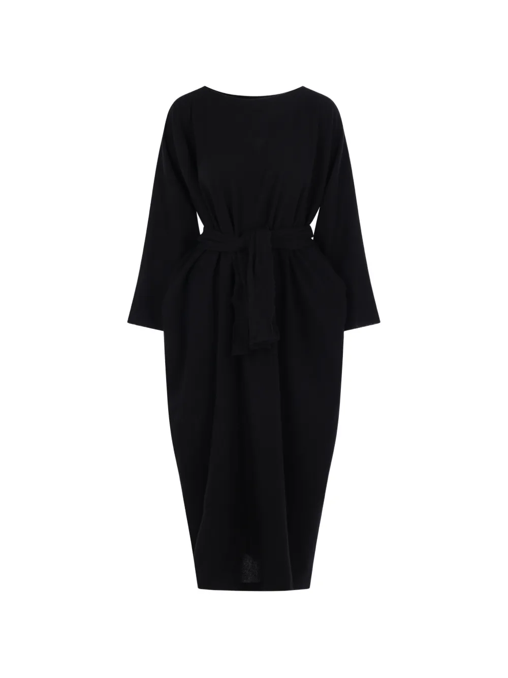 Daniela Gregis belted boat-neck midi dress