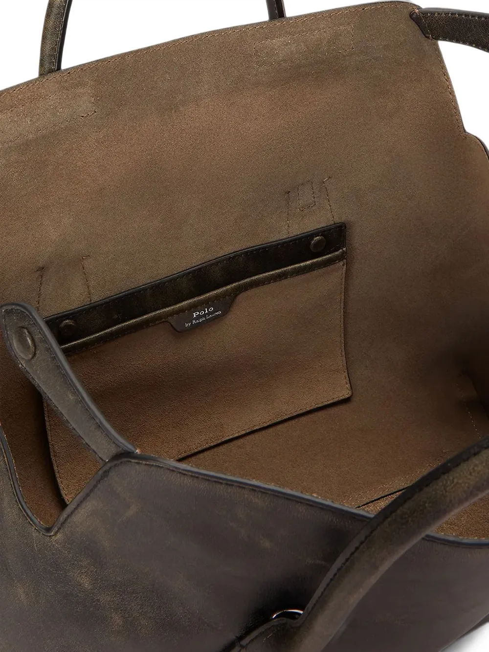 Polo Ralph Lauren Shopper met gerafeld effect Bruin