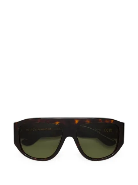 Retrosuperfuture Biscotto tortoiseshell-effect flat-top sunglasses