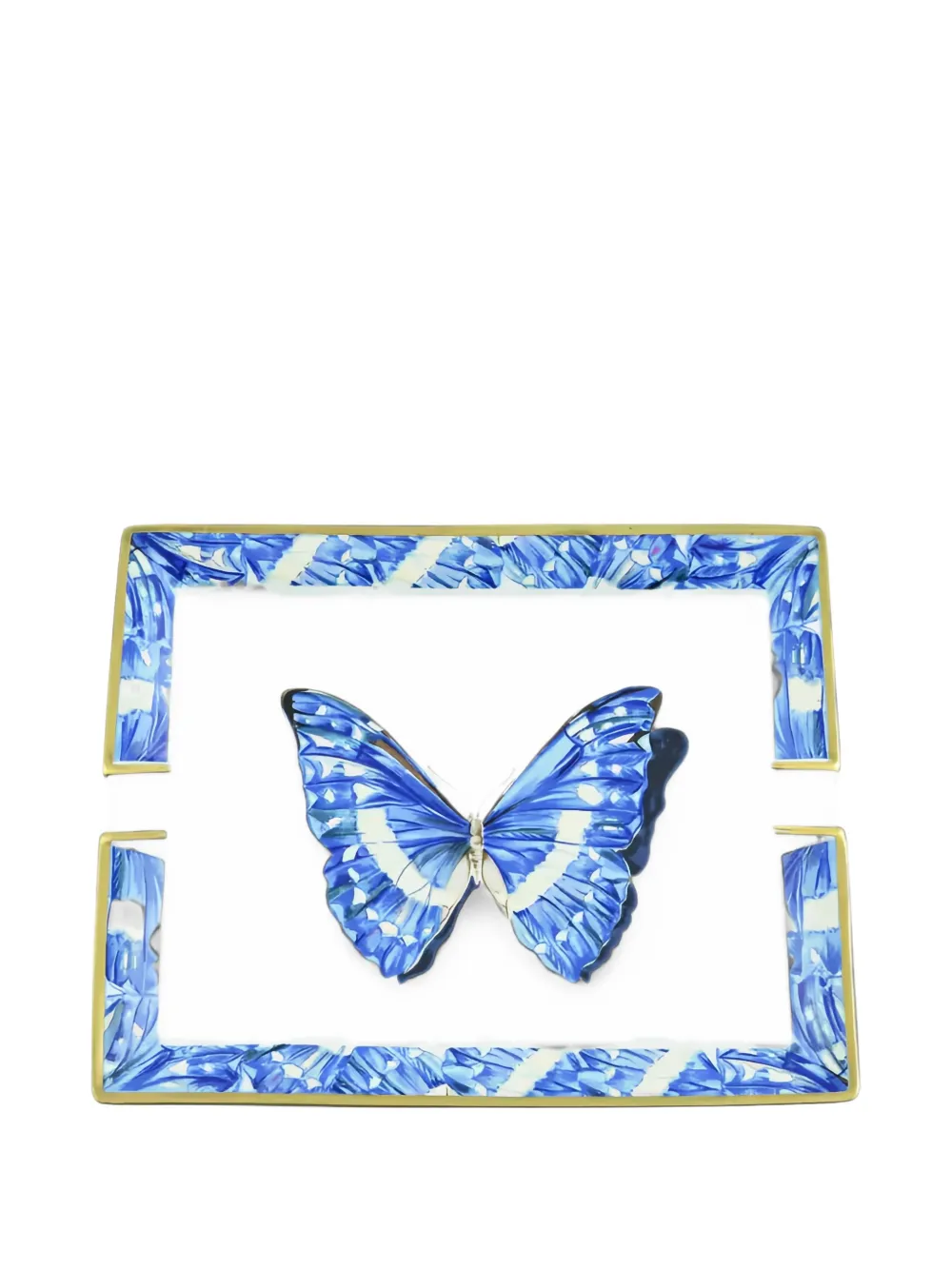 Hermès Pre-Owned Aschenbecher mit Schmetterling - Weiß