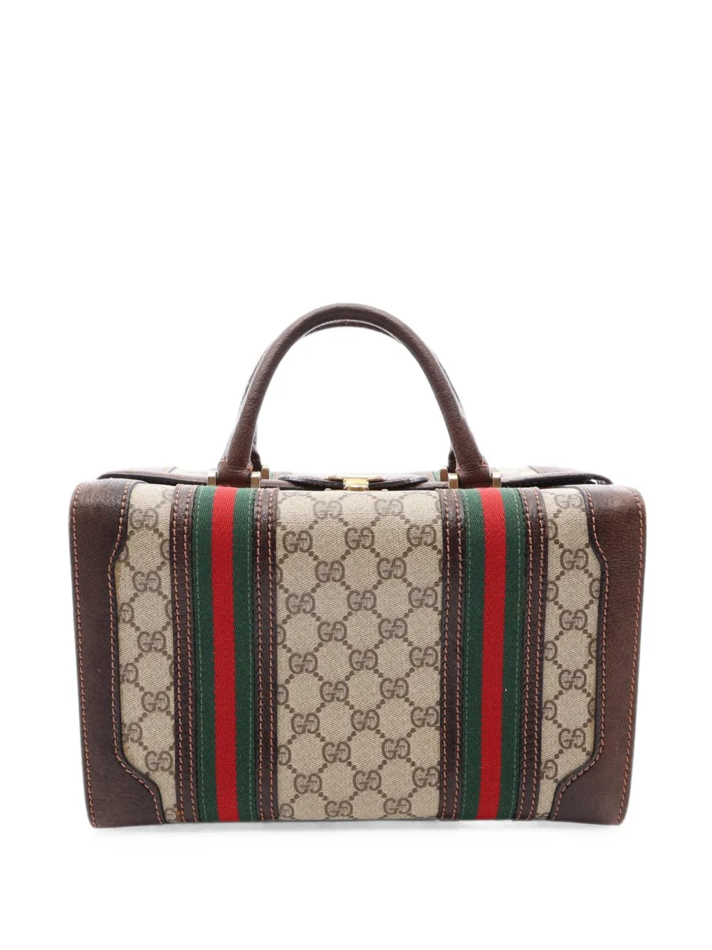 Gucci Pre-Owned 1990-2000 GG Supreme Web Handtasche - Nude