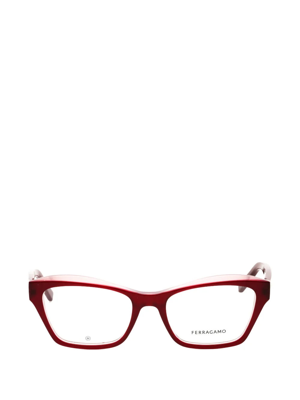 Ferragamo Eyewear Bril met cat-eye montuur Rood