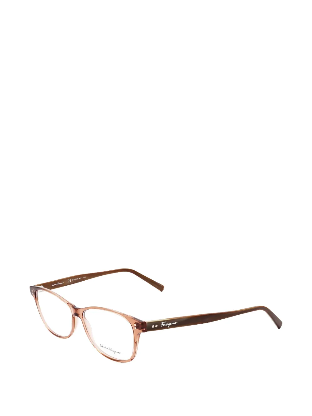Ferragamo Eyewear marble-effect cat-eye glasses Bruin