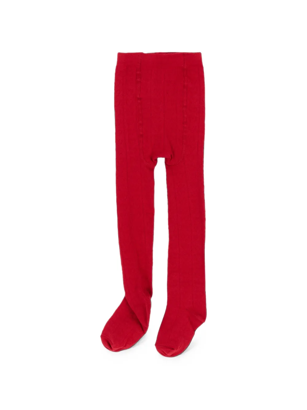 Petit Bateau Kabelgebreide panty Rood