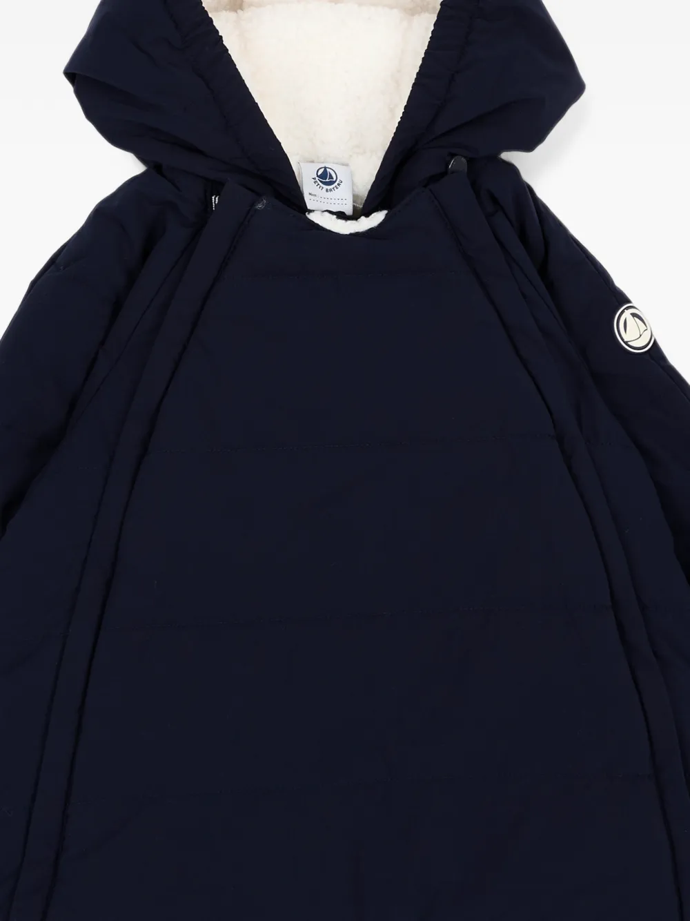 Petit Bateau Skipak met capuchon Blauw