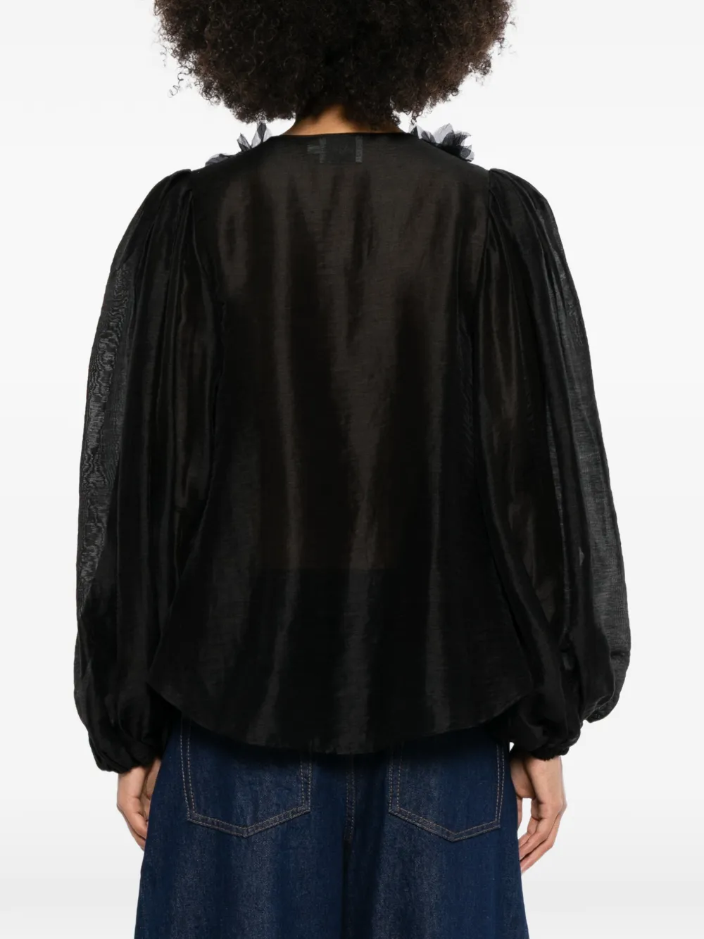Aje Demi blouse Zwart