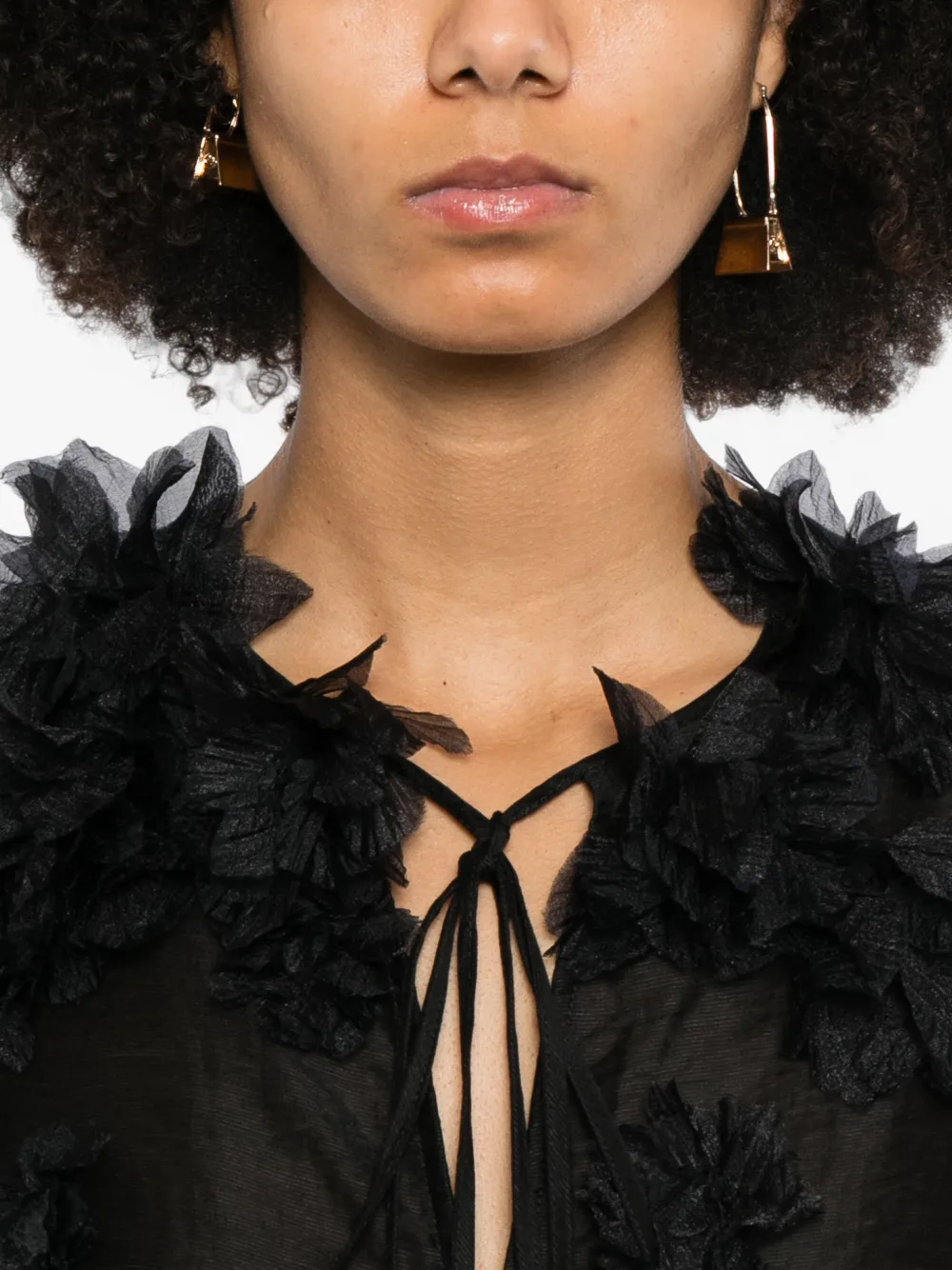 Aje Demi blouse Zwart