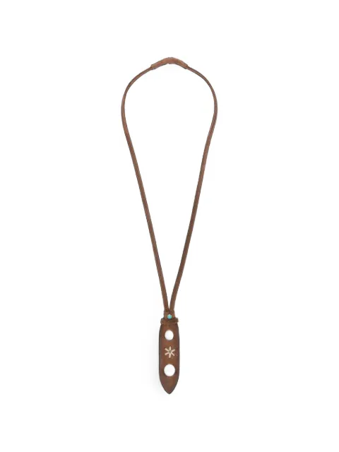 ERALDO embroidered leather eyewear necklace