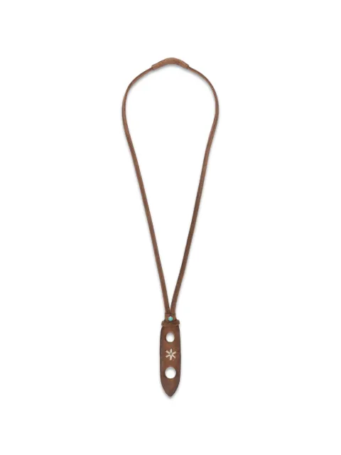 ERALDO embroidered leather eyewear necklace