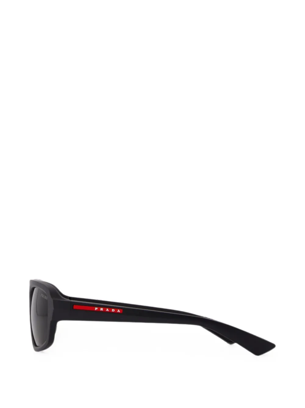 Prada Eyewear Zonnebril met rechthoekig montuur Zwart