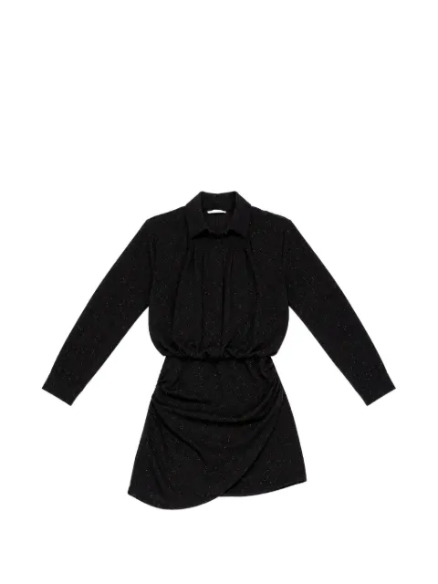 Miss Grant Kids glitter-effect ruched dress