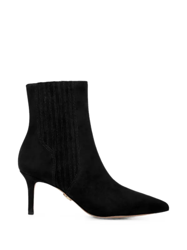 Veronica Beard Lisa Suede Ankle Boots in Black