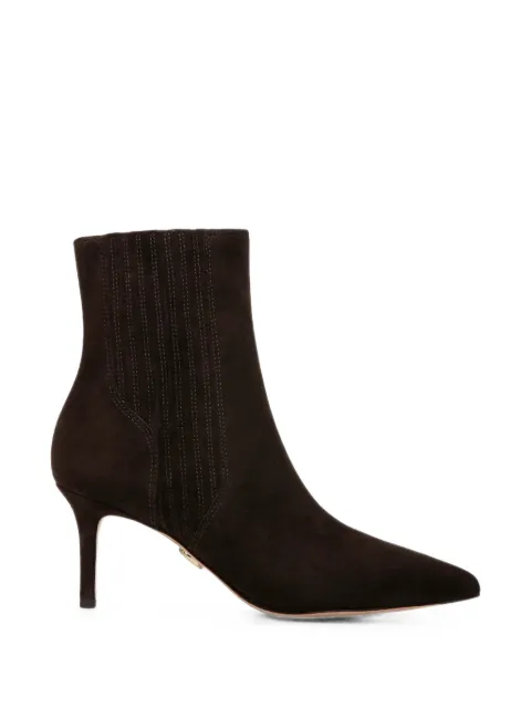 Veronica Beard Lisa suede pointed-toe ankle boots