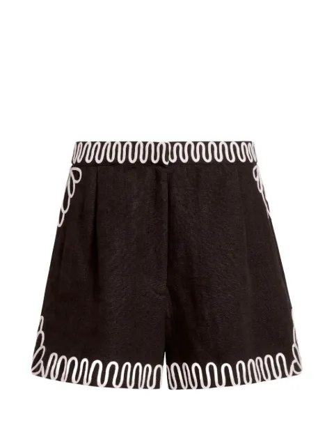 Marie Oliver Blanche rickrack-trim shorts