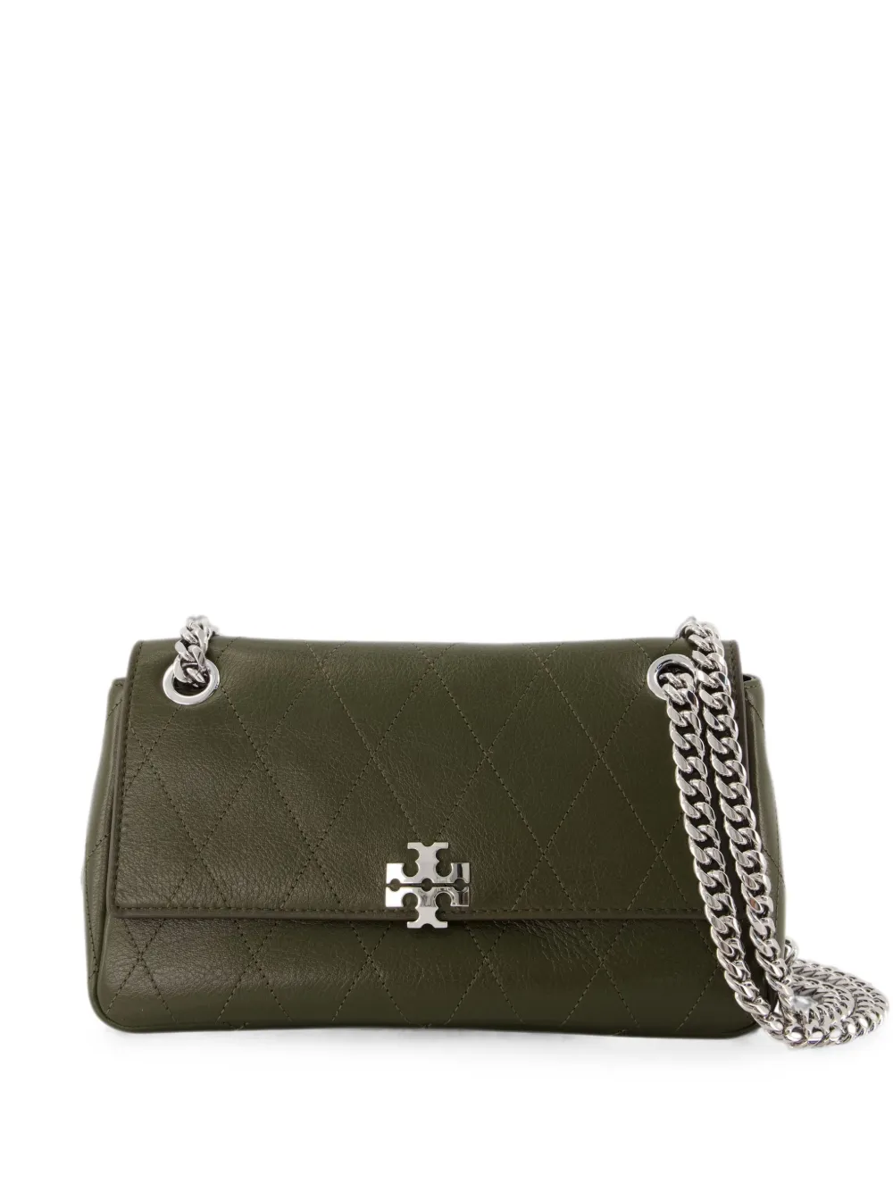 Tory Burch small Charlie quilted shoulder bag - Verde