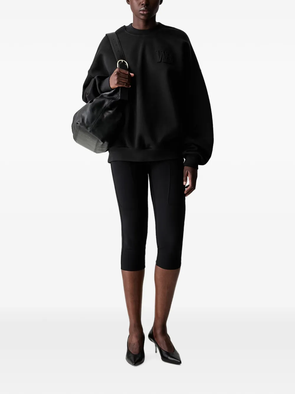 WRSTBHVR Verice sweater met logo-patch Zwart