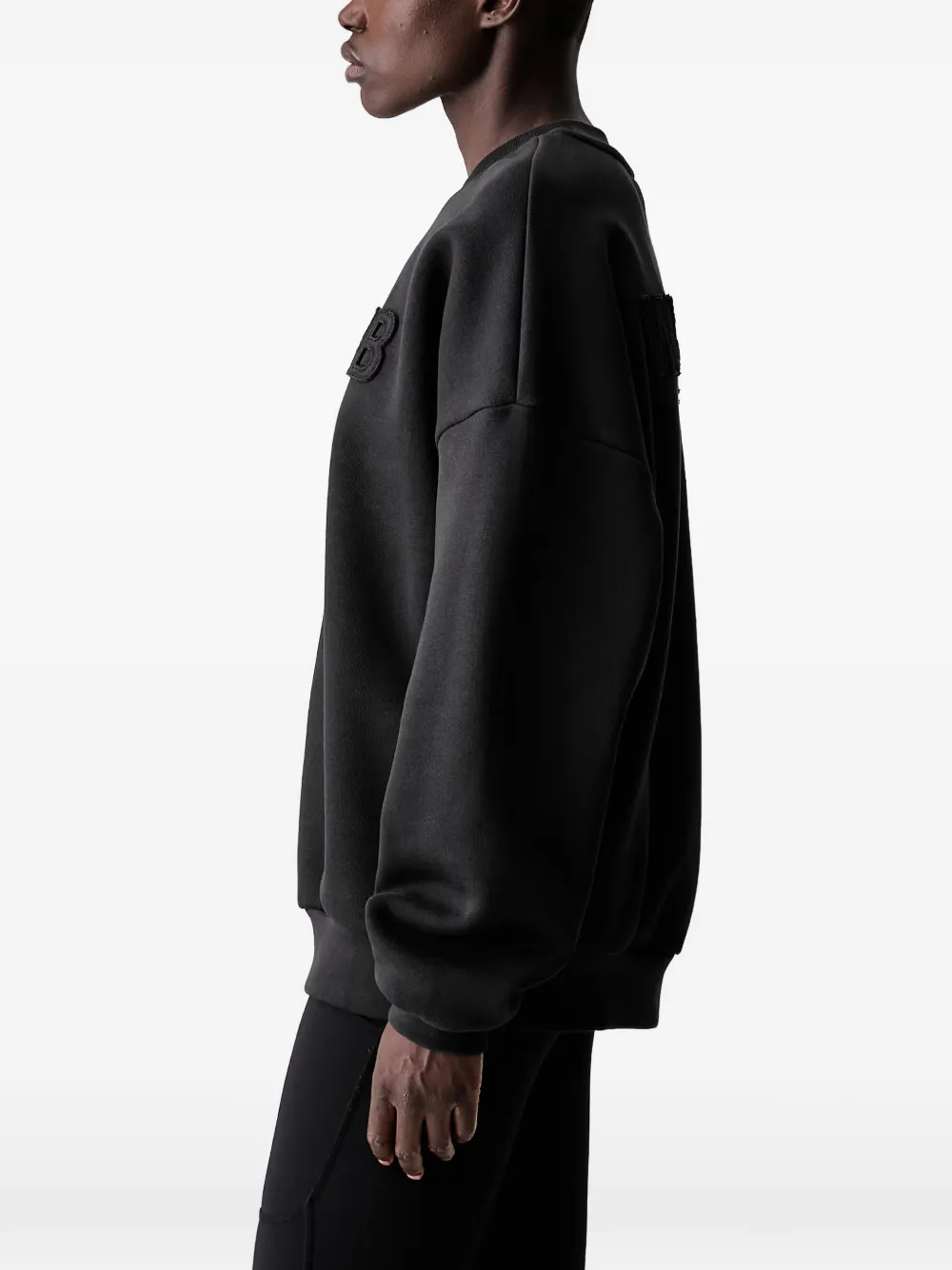 WRSTBHVR Verice sweater met logo-patch Zwart