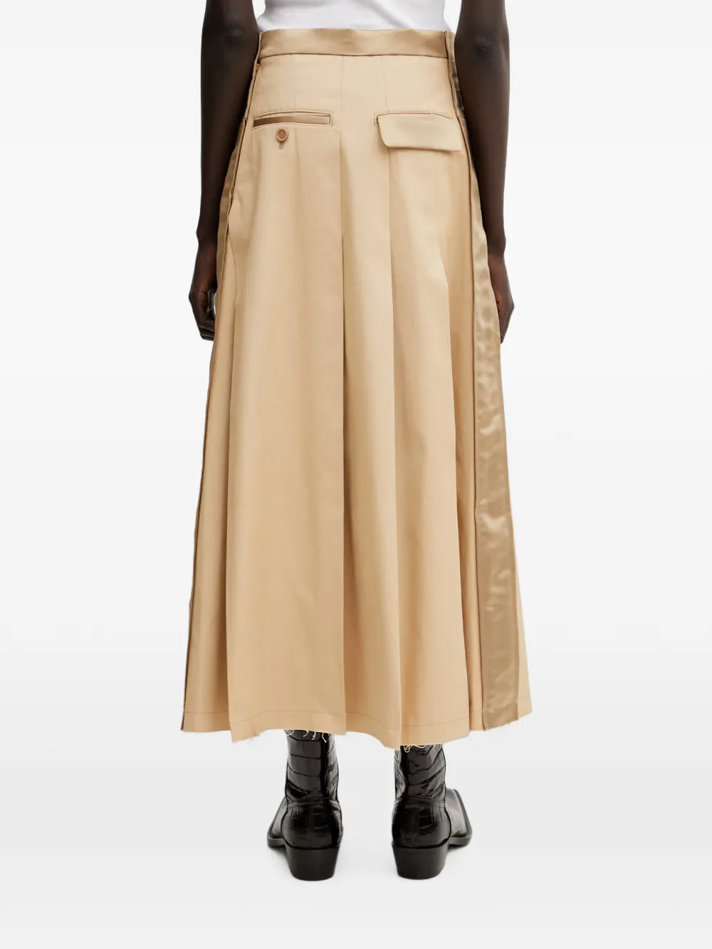 Undercover Midi-plooirok Beige
