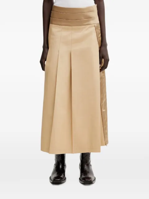 Undercover pleated midi skirt