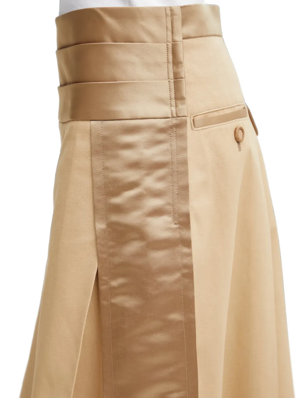 Undercover Midi-plooirok Beige