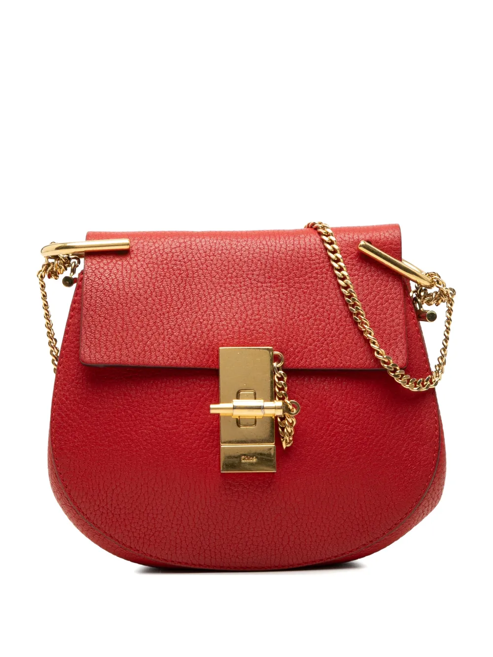 Chloé Pre-Owned 2016 Small Leather Drew crossbody bag - Rosso