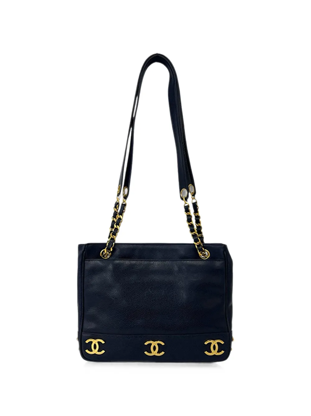 CHANEL Pre-Owned 1991-1994 Triple CC Caviar shoulder bag - Blau