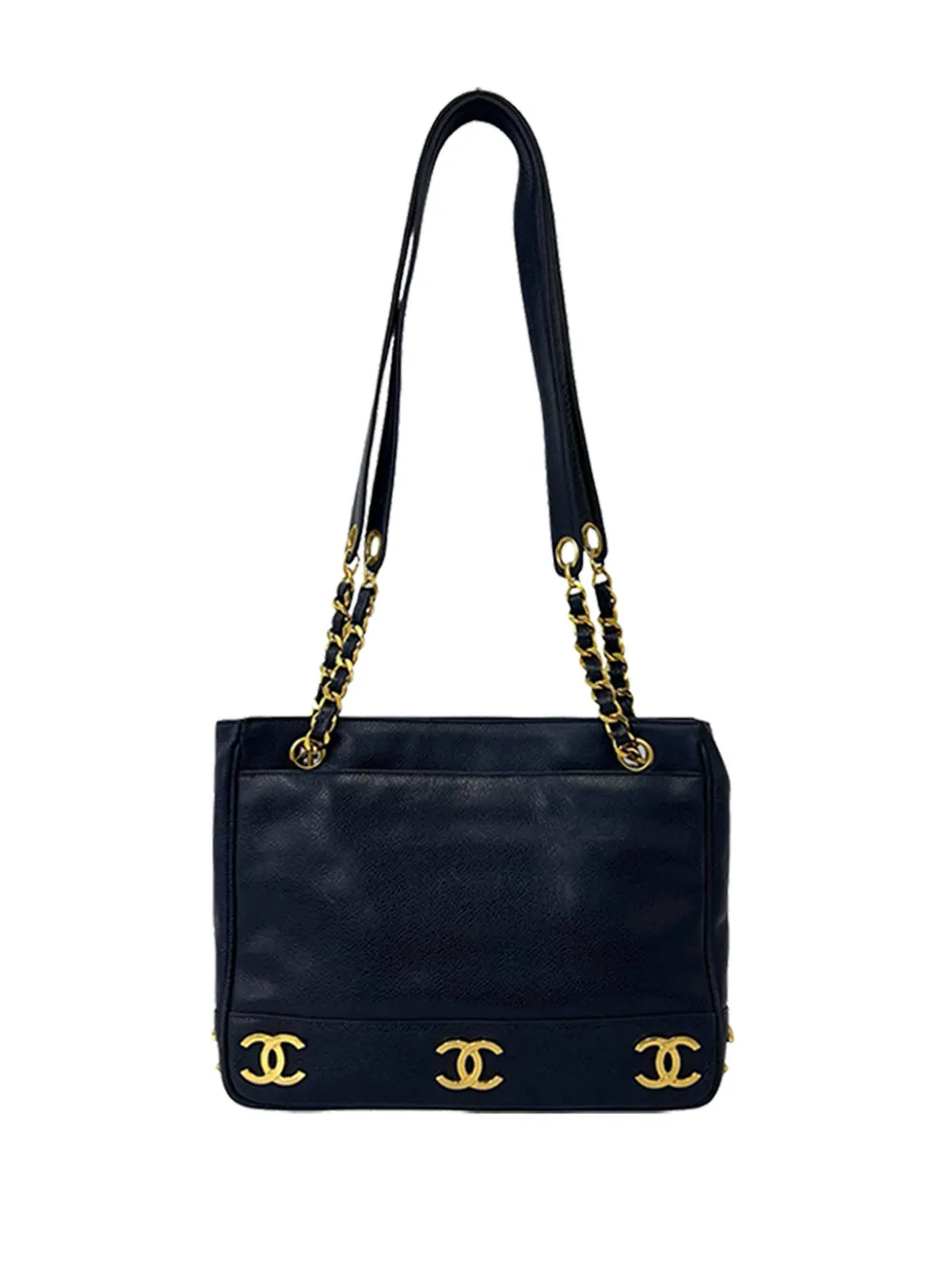 CHANEL Pre-Owned 1991-1994 Triple CC Caviar shoulder bag - Blau